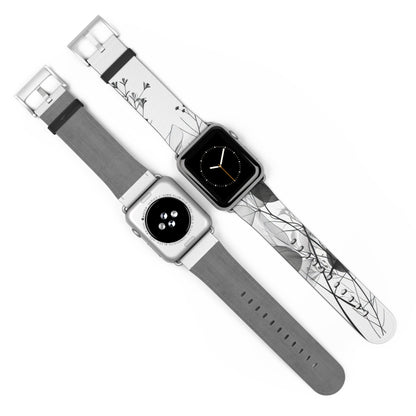 Silver Leaves - Watch Band