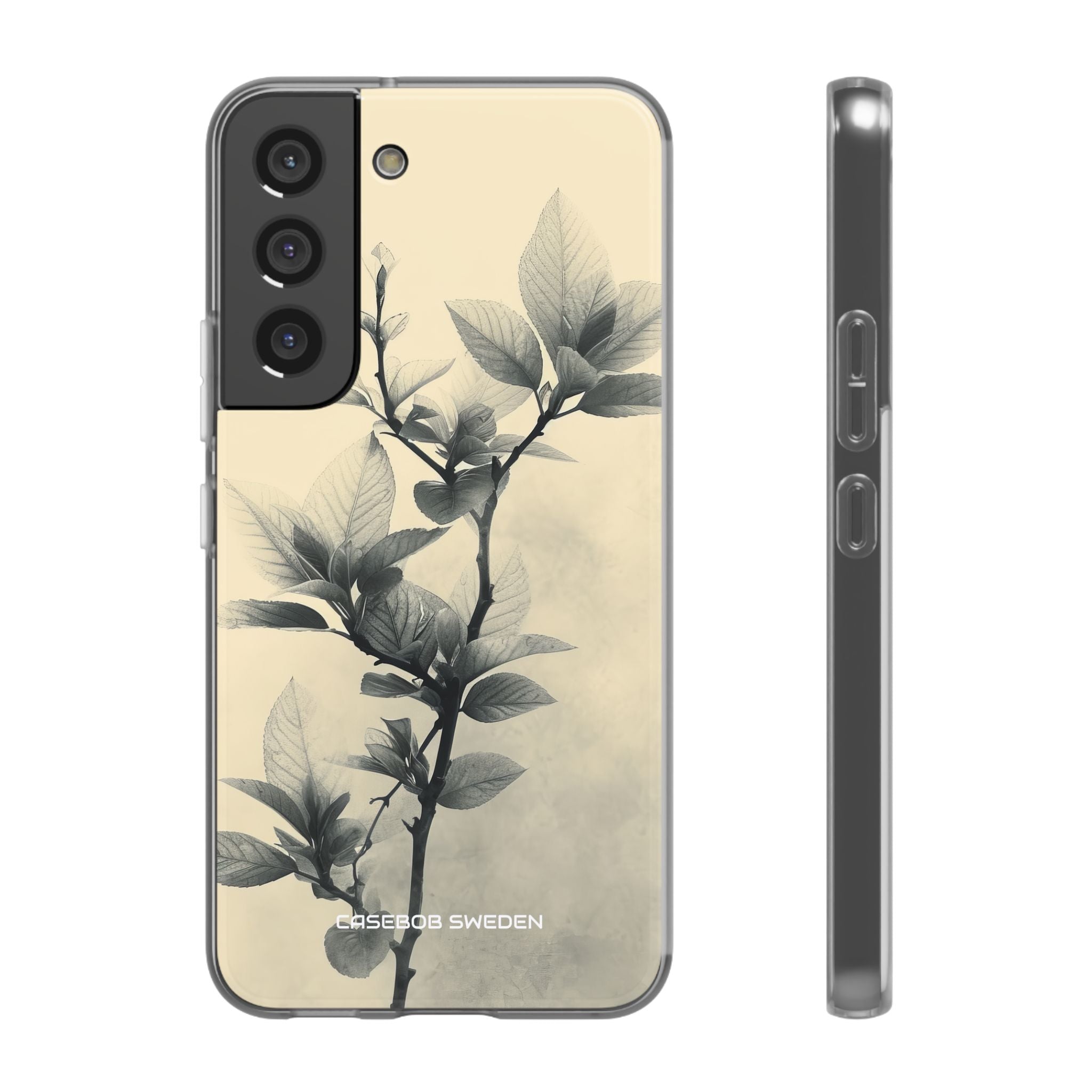 Beige Branch Art - Flexi Samsung S22 Phone Case