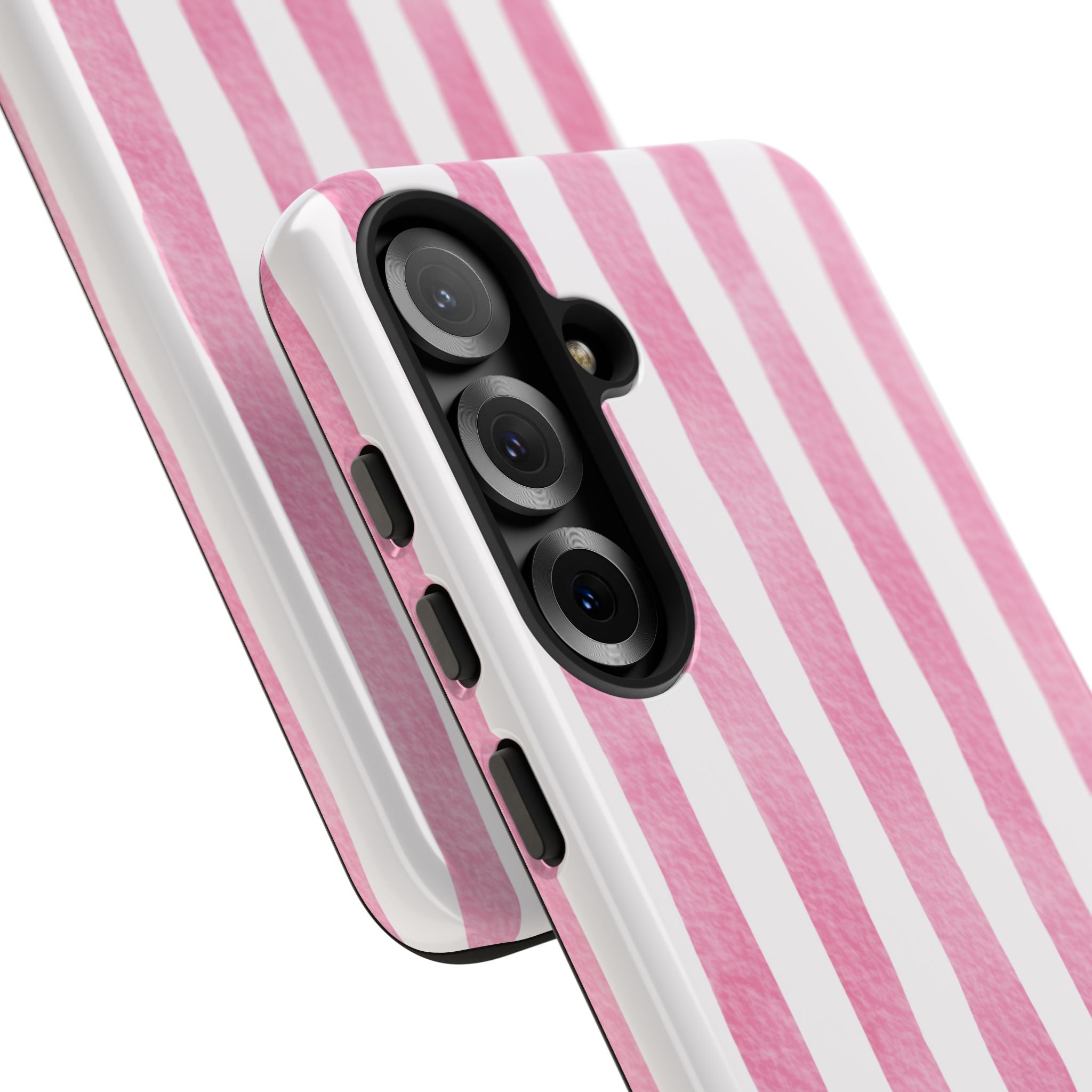 Pink Watercolor Stripes - Samsung Case