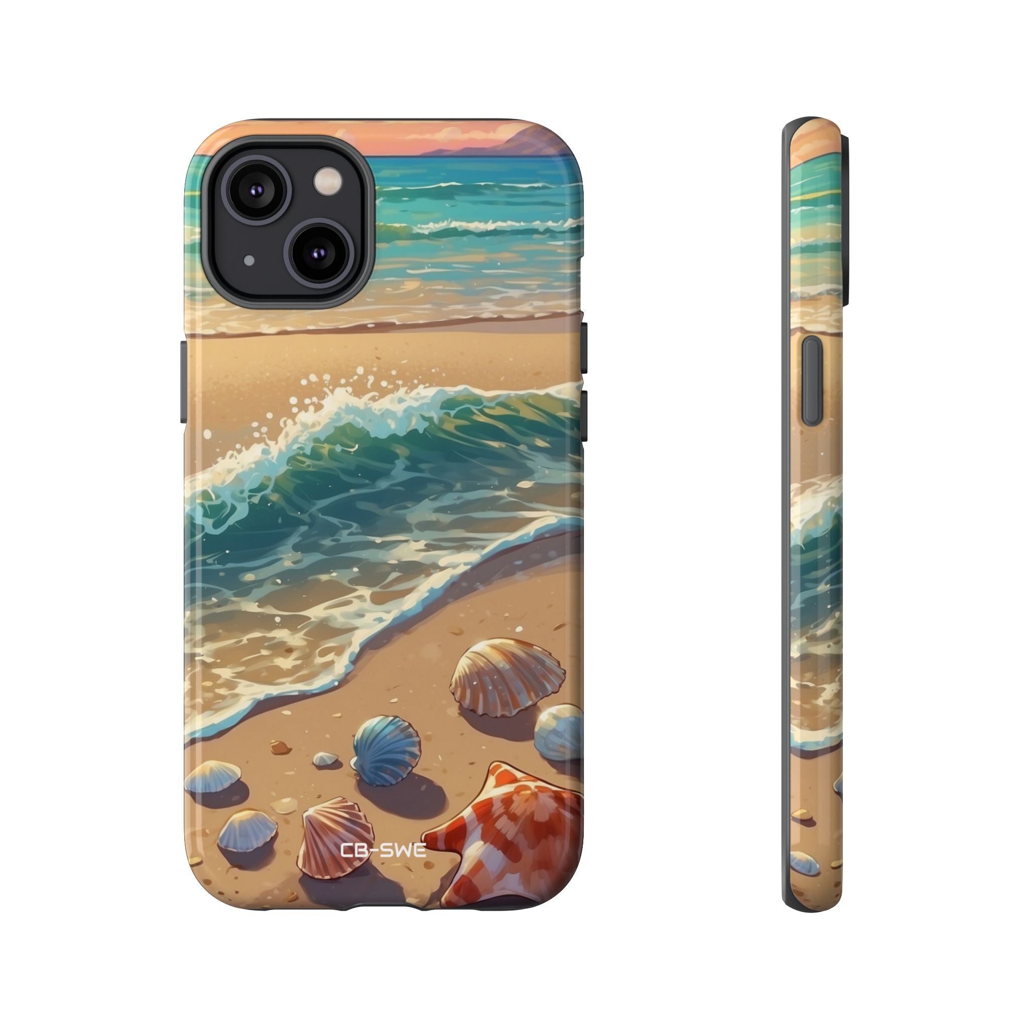 Seashells Kiss Shore - iPhone Case