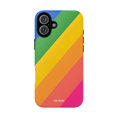 Vibrant Geometric Spectrum - iPhone Case