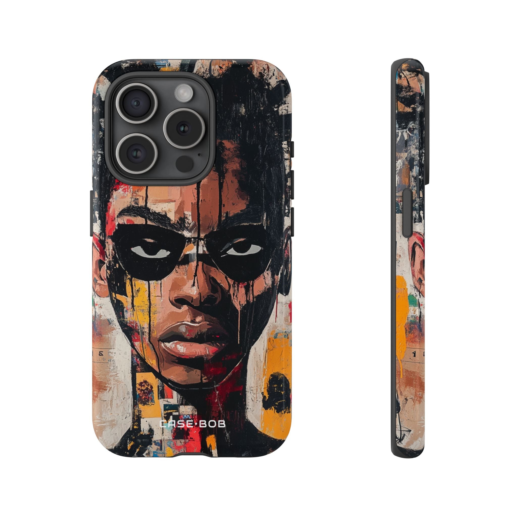 Masked Portrait Drips iPhone 15 Pro Case - Tough