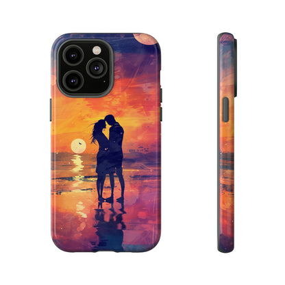 Seaside Sunset Embrace - Protective Phone Case