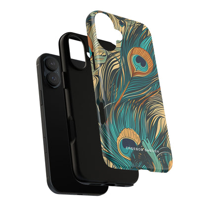 Art Nouveau Peacock Elegance iPhone 16 - Tough Phone Case