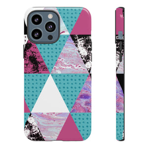 Grunge Triangles - Protective Phone Case