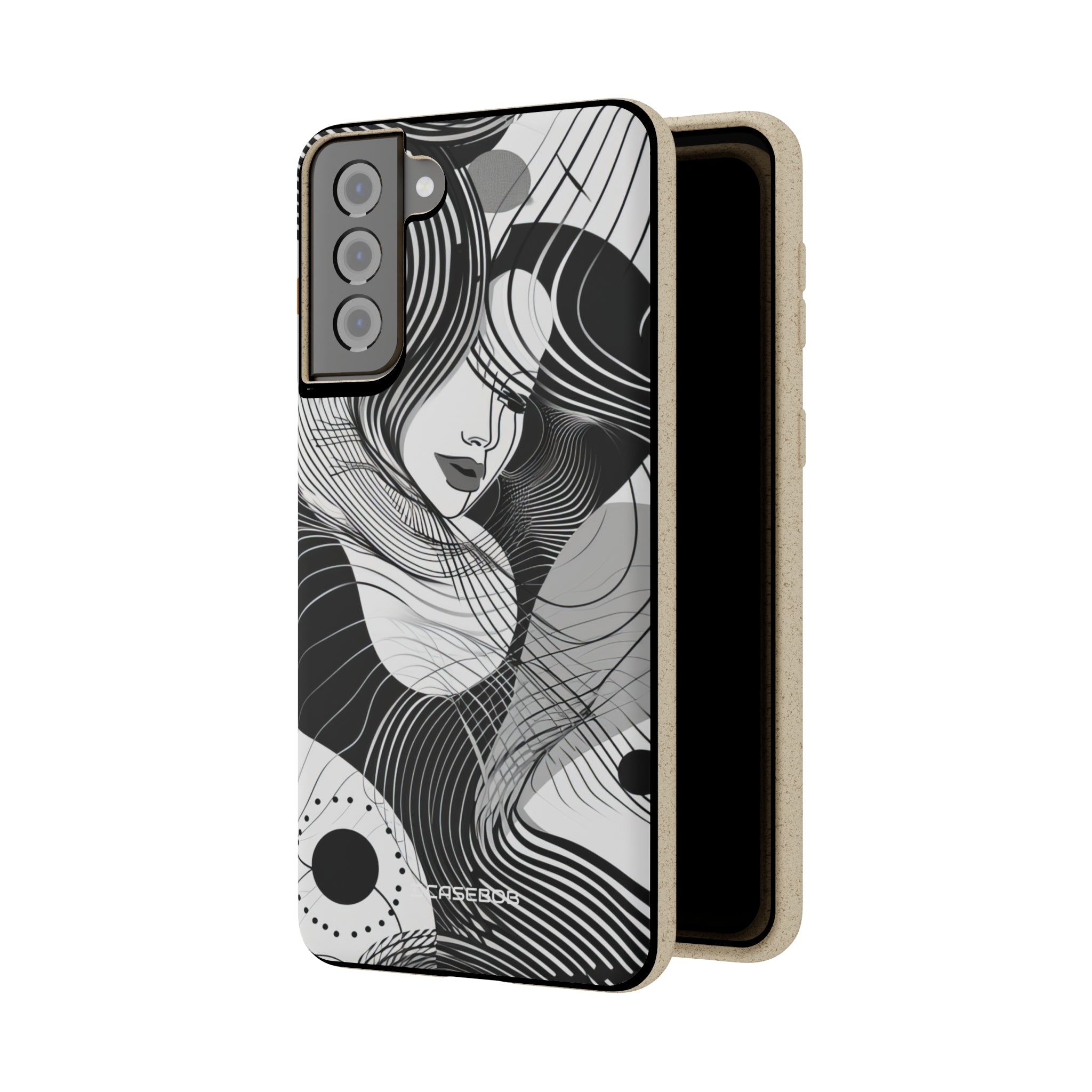 Fluid Noir Rhythm | Biodegradable Phone Case