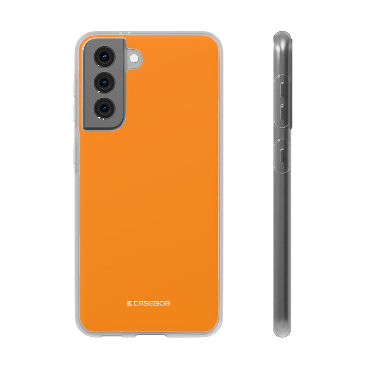 Dunkelorange | Handyhülle für Samsung (Flexible Hülle)