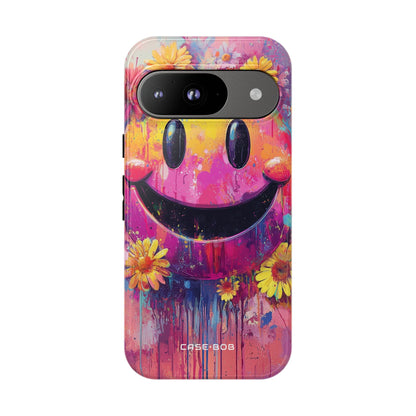 Smiley Bloom Google Pixel 9 Case - Tough