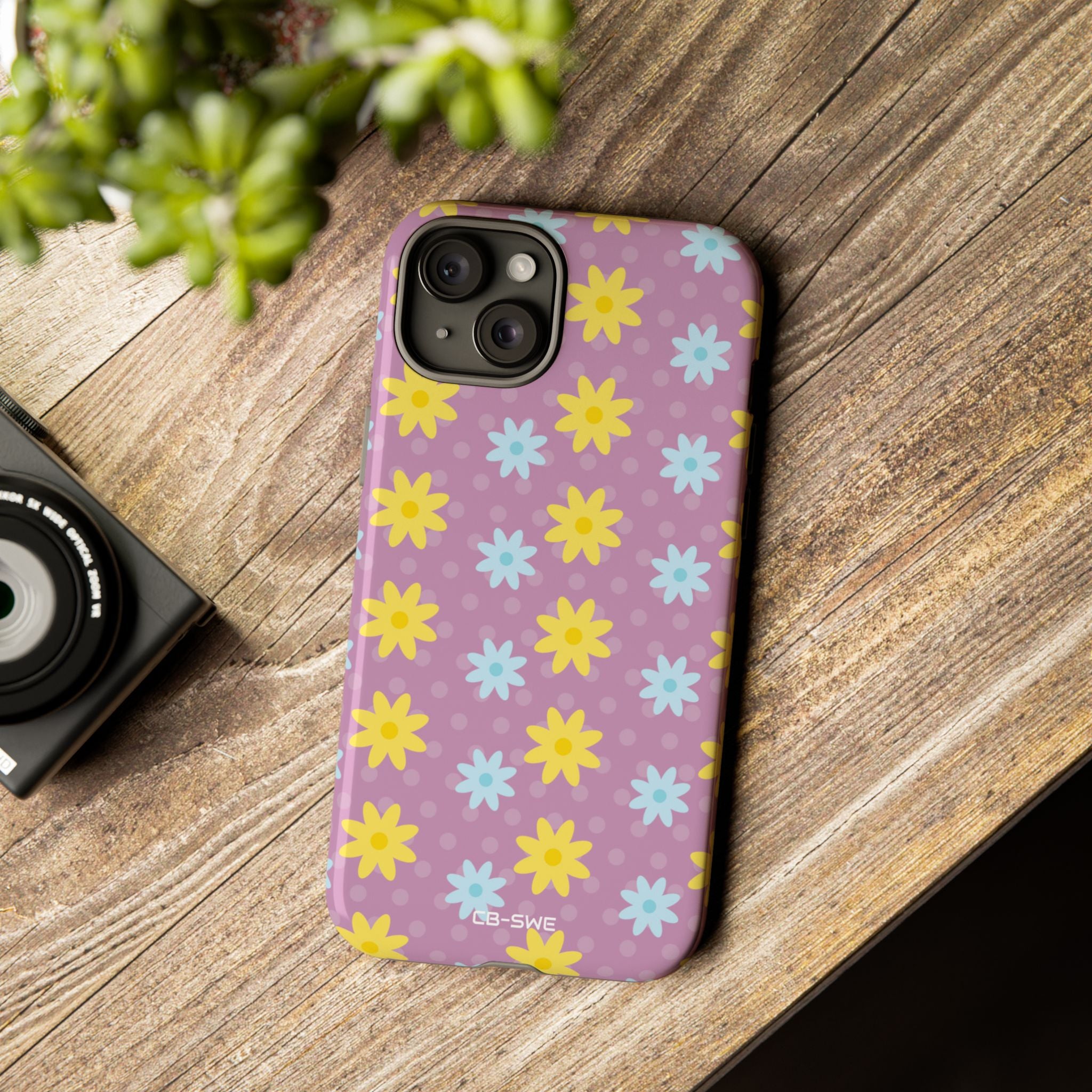 Flower Dots Dance - iPhone Case