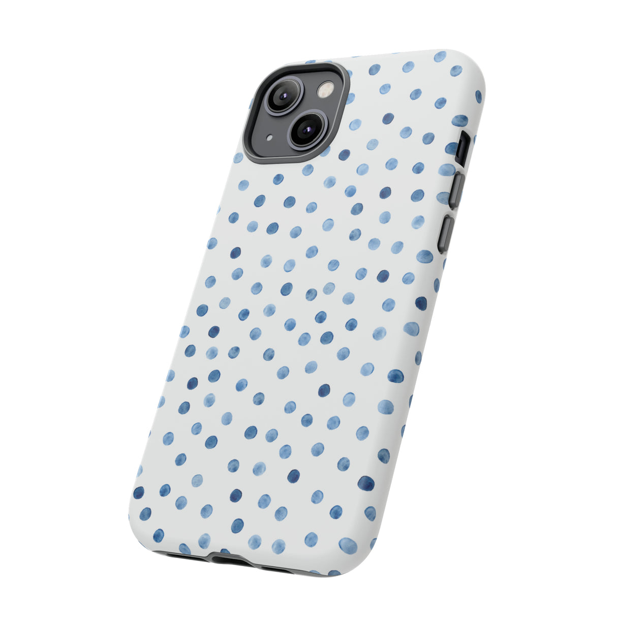 Blue Dots Pattern - Protective Phone Case