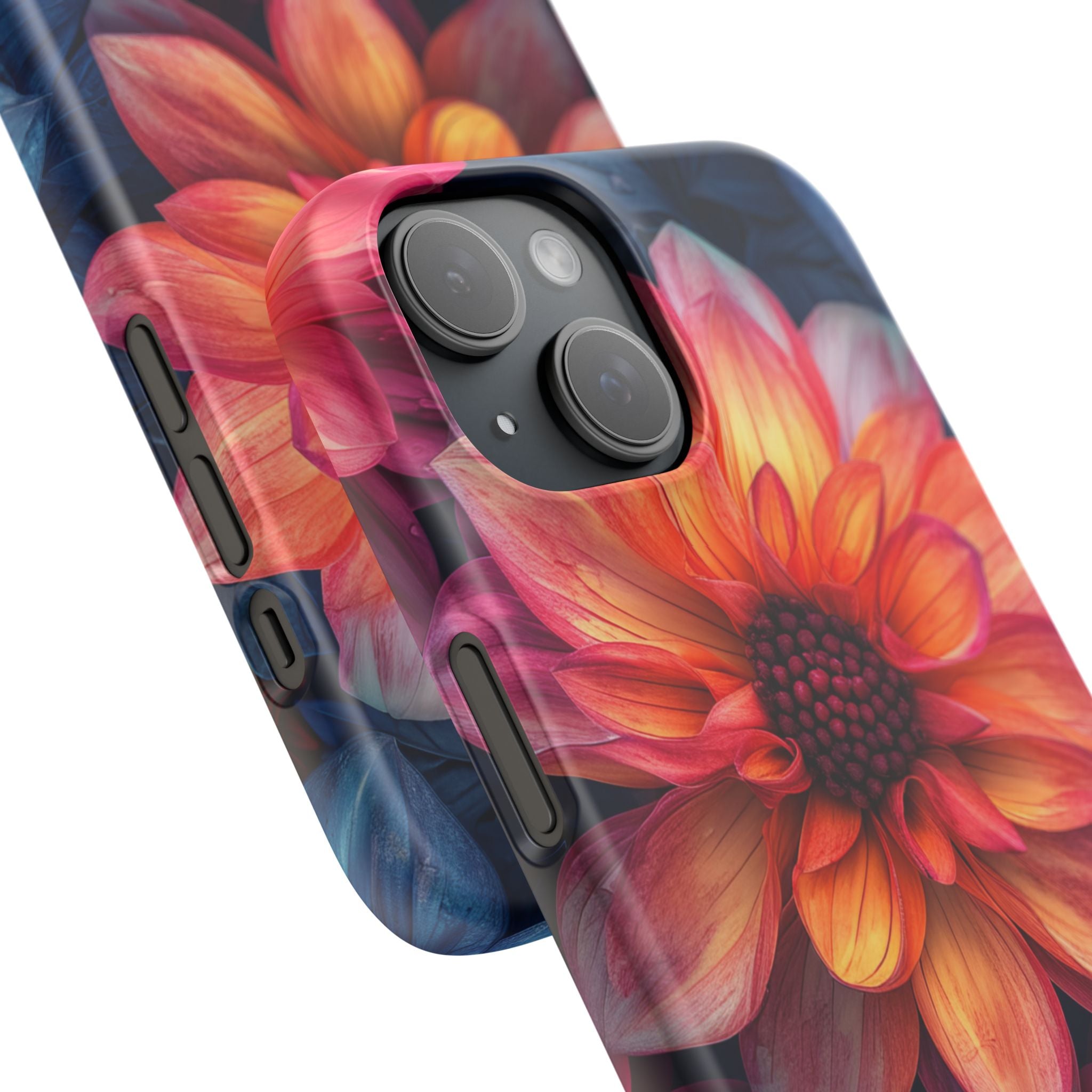 Fiery Bloom Harmony iPhone 15 - Slim Phone Case