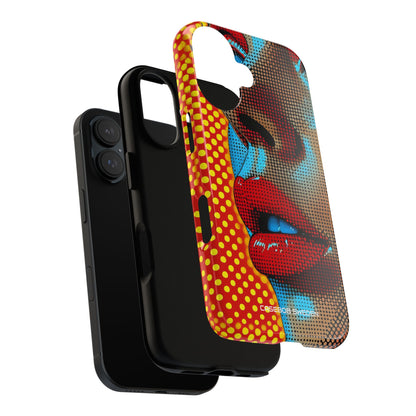 Yellow Red Pop Art Portrait - Tough iPhone 16 Phone Case