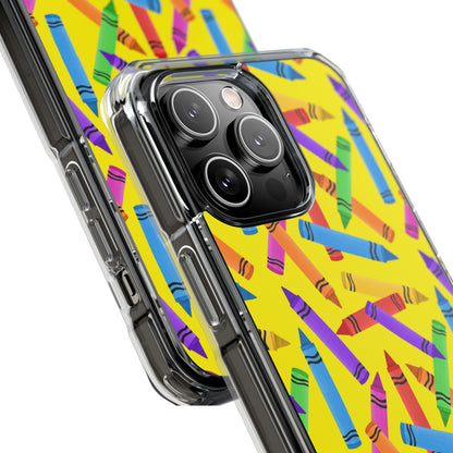Crayons Scatter Playfully iPhone Case - Impact