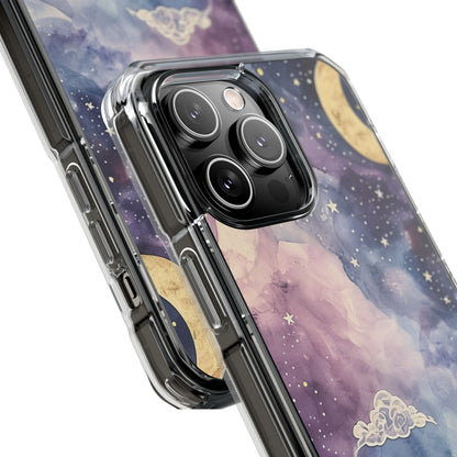 Dreamy Celestial Night - Clear Impact iPhone 14 Phone Case