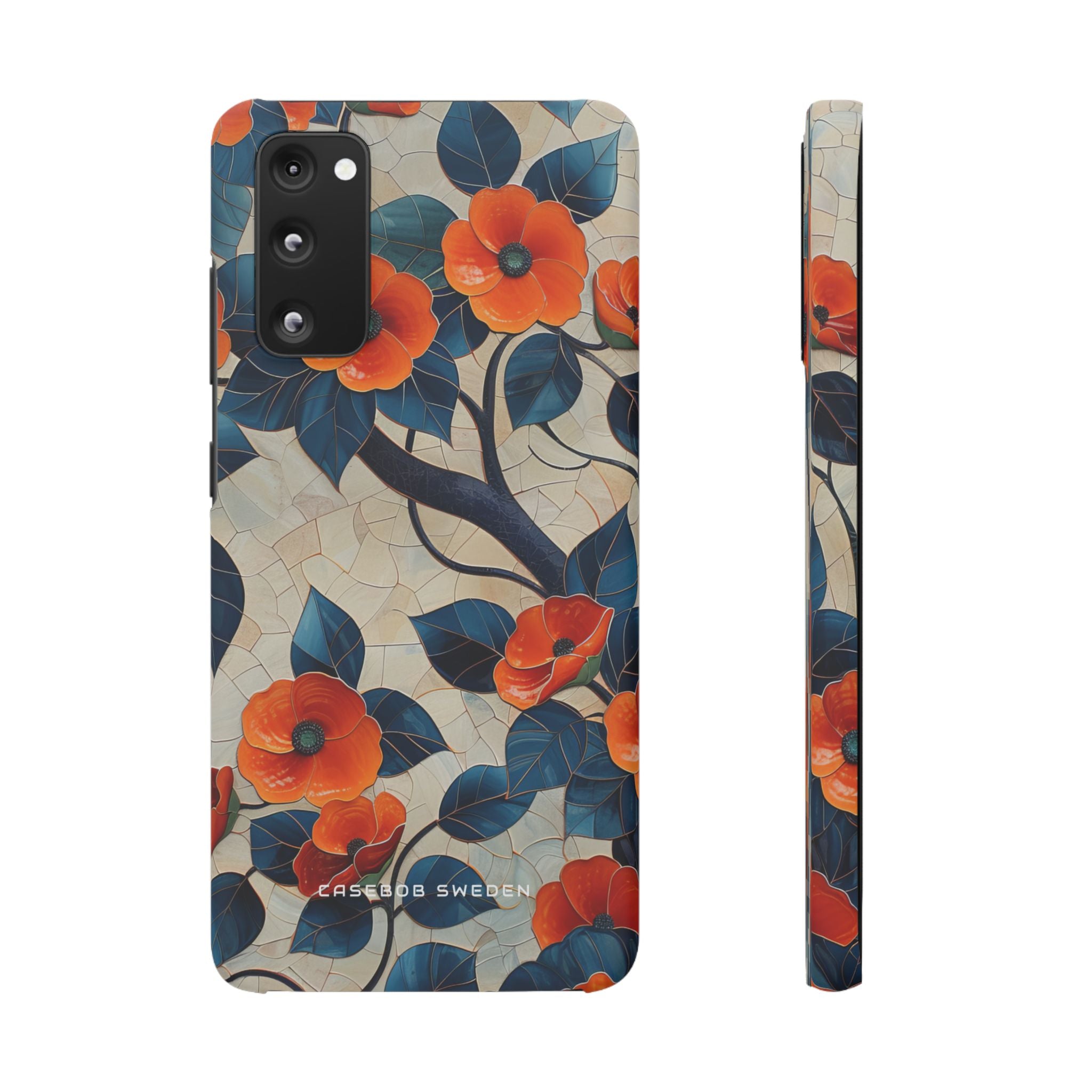 Orange Blossoms Mosaic Harmony Samsung S20 - Slim Phone Case