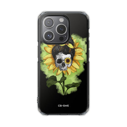 Sunflower Skull Fusion iPhone Case - Impact