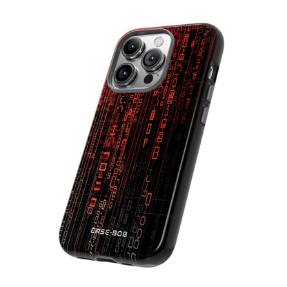 Crimson Glyphs iPhone 14 Pro Case - Tough