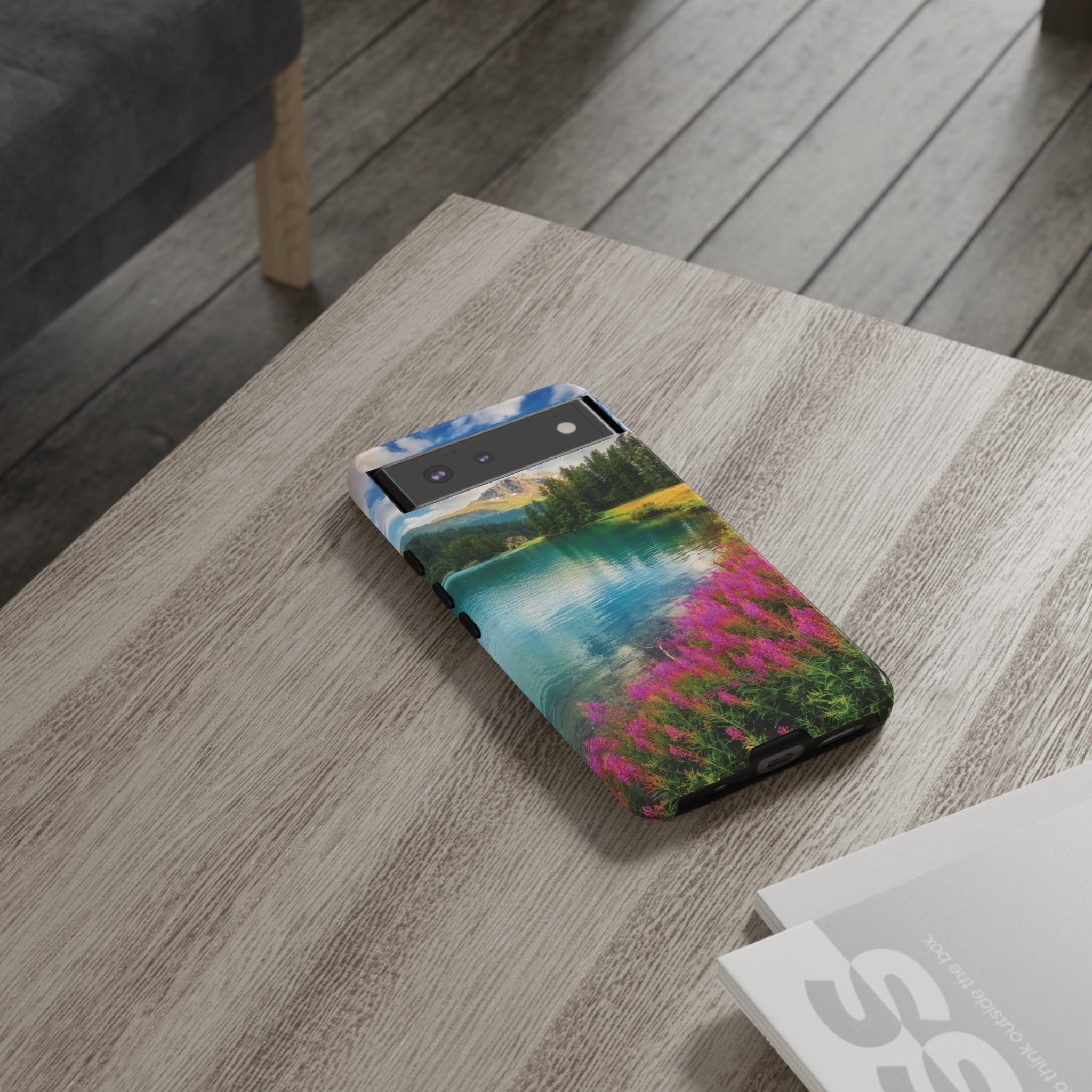 Azure Alpine Lake Phone Case - Protective Phone Case