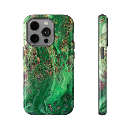 Green Sparkle Ink Art - Protective Phone Case