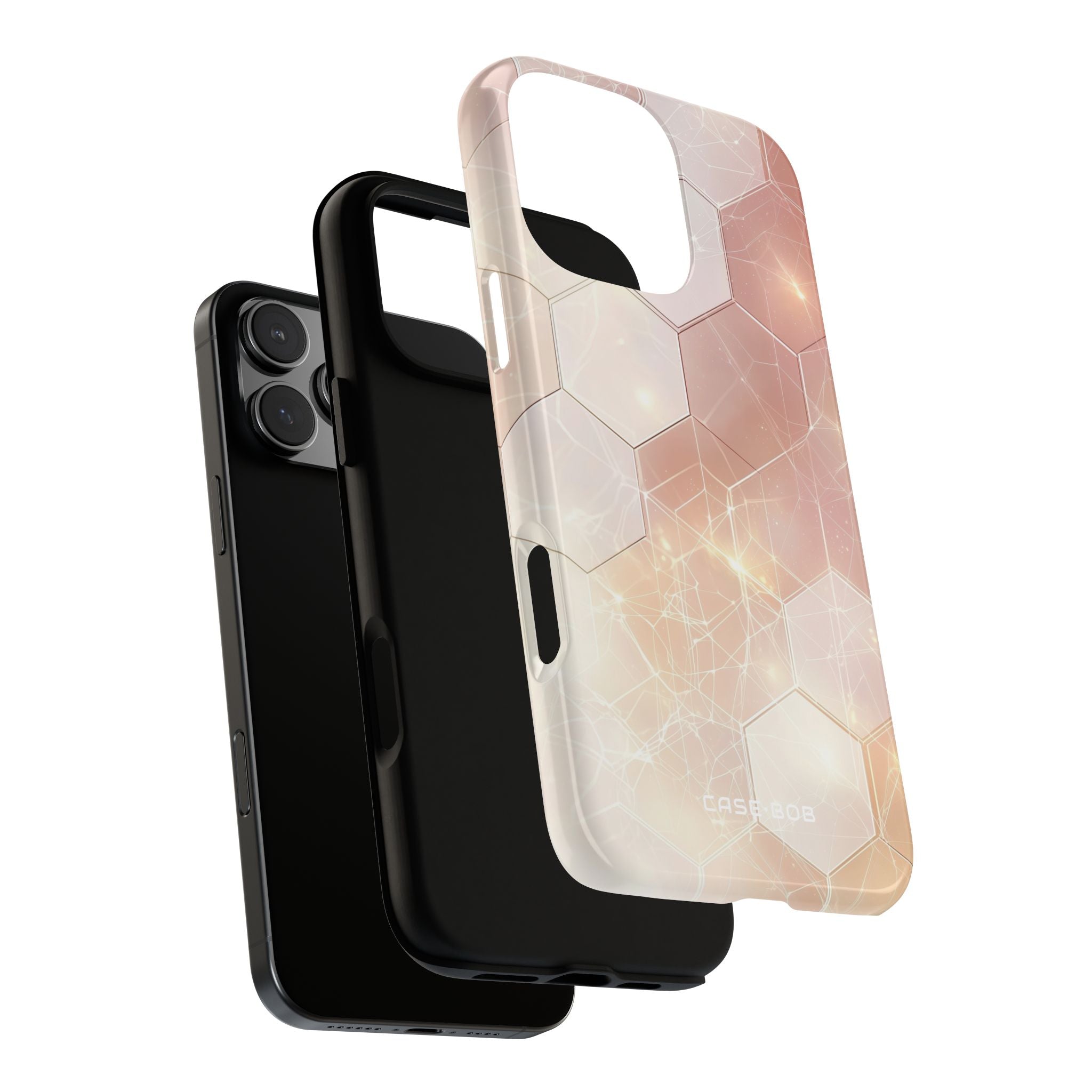 Honeycomb Glow iPhone 16 Pro Max Case - Tough