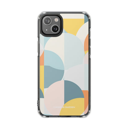 Abstract Geometric Calm - Clear Impact iPhone 14 Phone Case