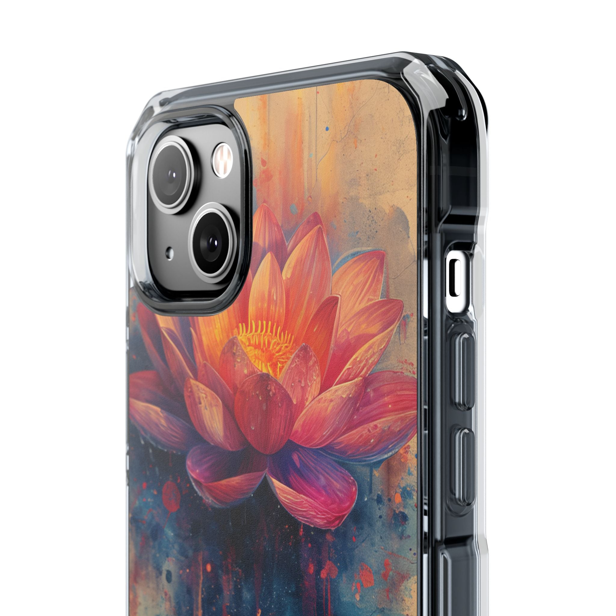 Lotus Blossom Art - Clear Impact iPhone 14 Phone Case