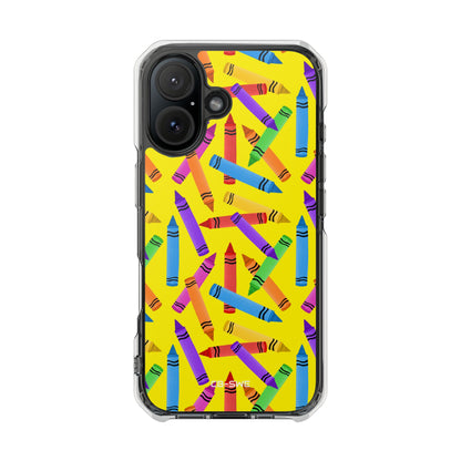 Crayons Scatter Playfully iPhone Case - Impact