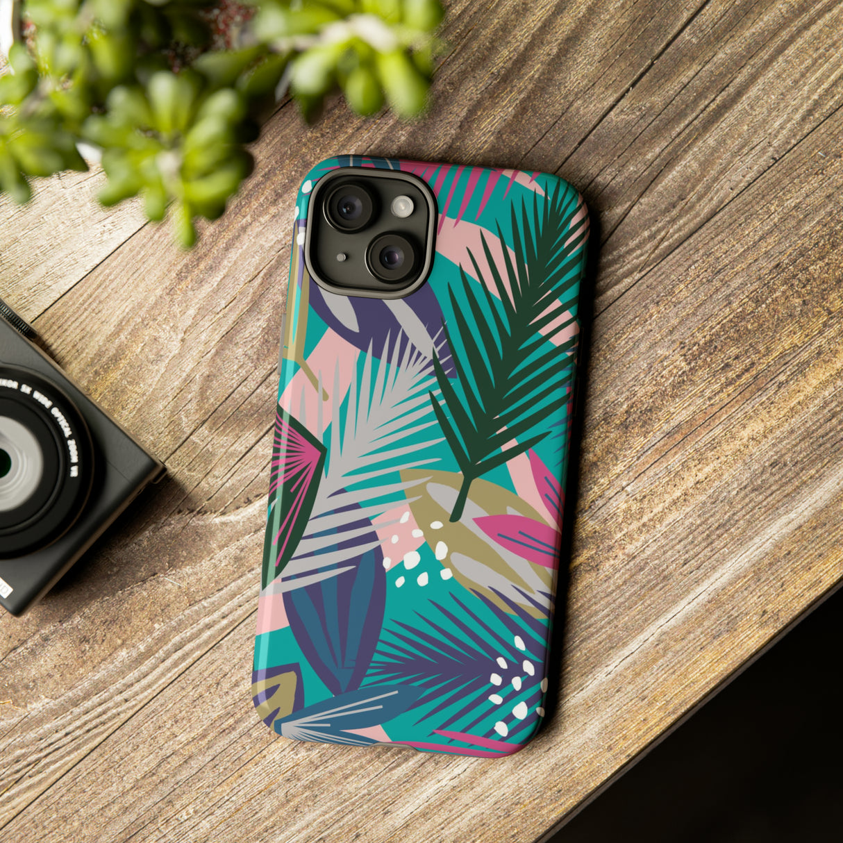 Tropical Leaf Loki - Protective Phone Case