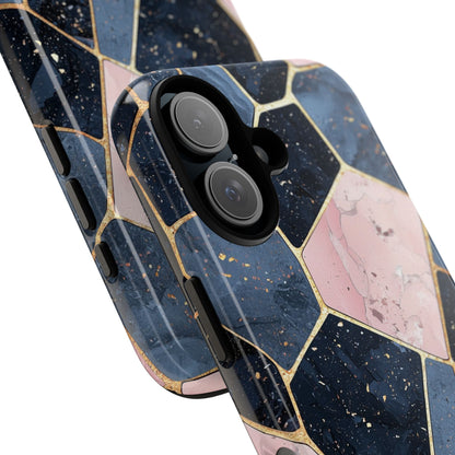 Golden Mosaic iPhone 16 Case - Tough