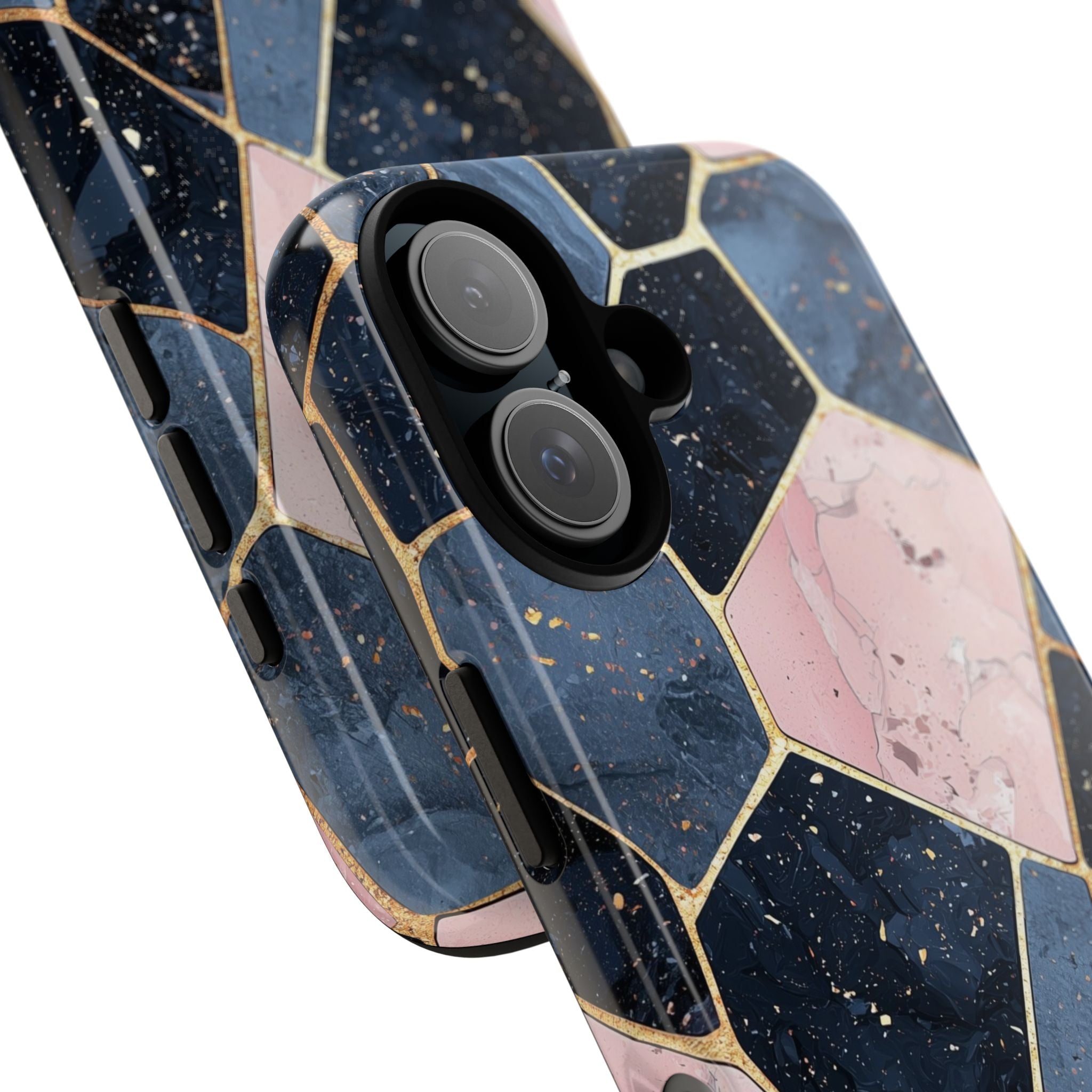 Golden Mosaic iPhone 16 Pro Case - Tough