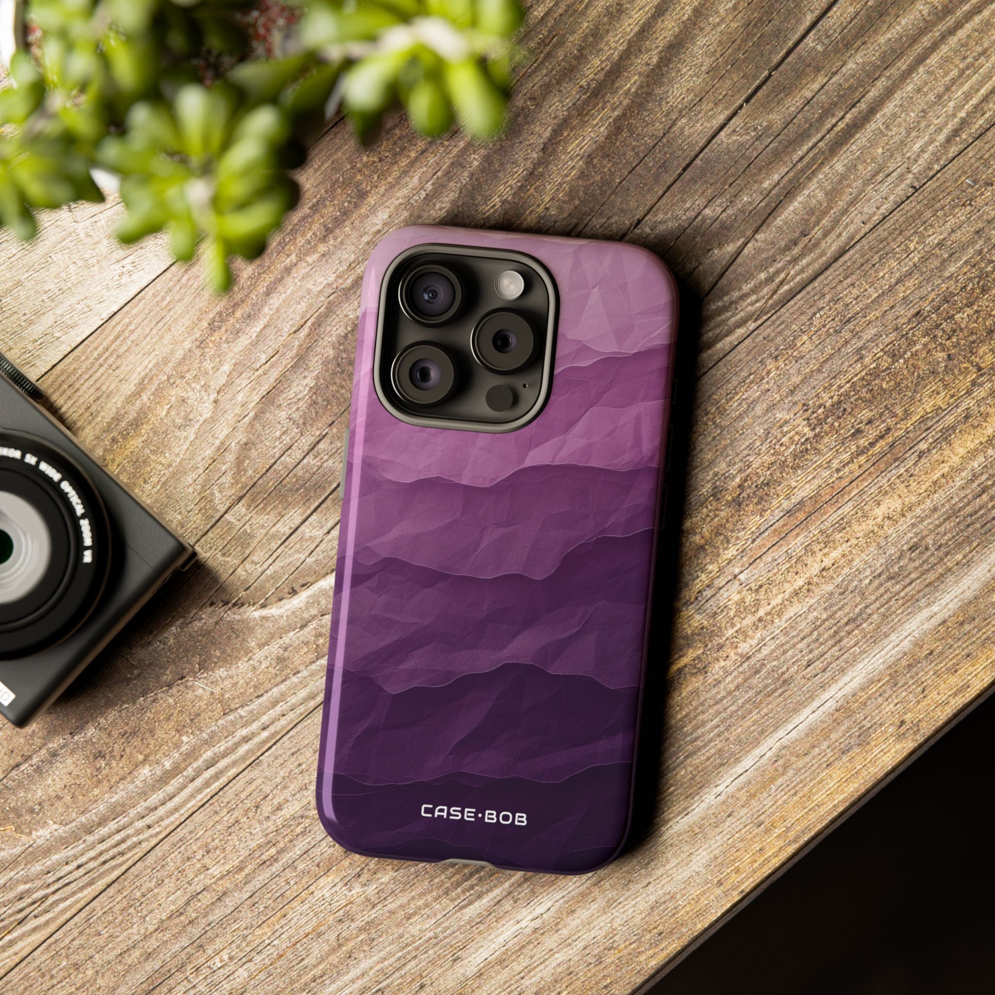 Purple Wave Layers iPhone 15 Pro Case - Tough