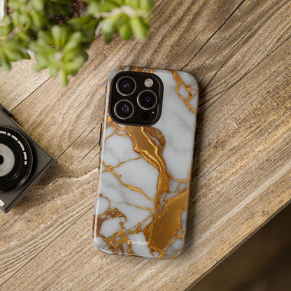 Golden Veins Flow - iPhone Case
