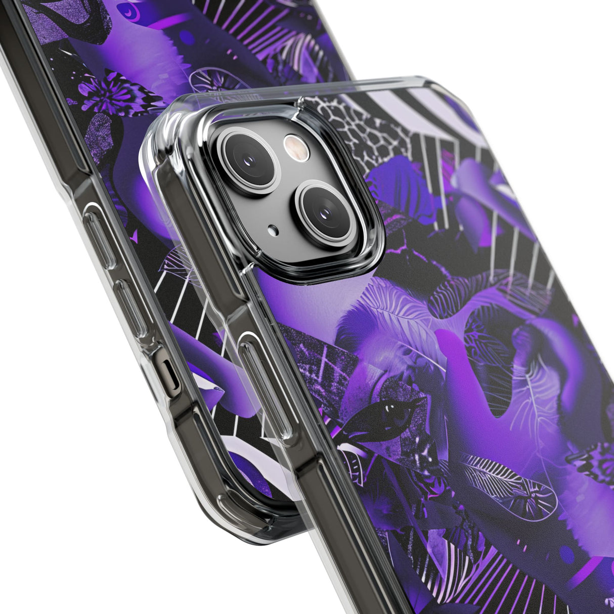 Ultra Violet Design | Handyhülle für iPhone (Clear Impact Case – magnetisch) 