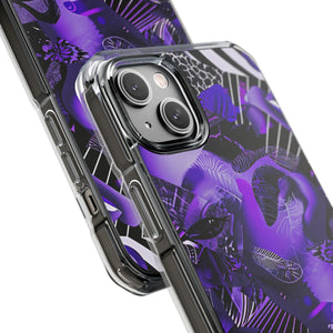 Ultra Violet Design | Handyhülle für iPhone (Clear Impact Case – magnetisch) 