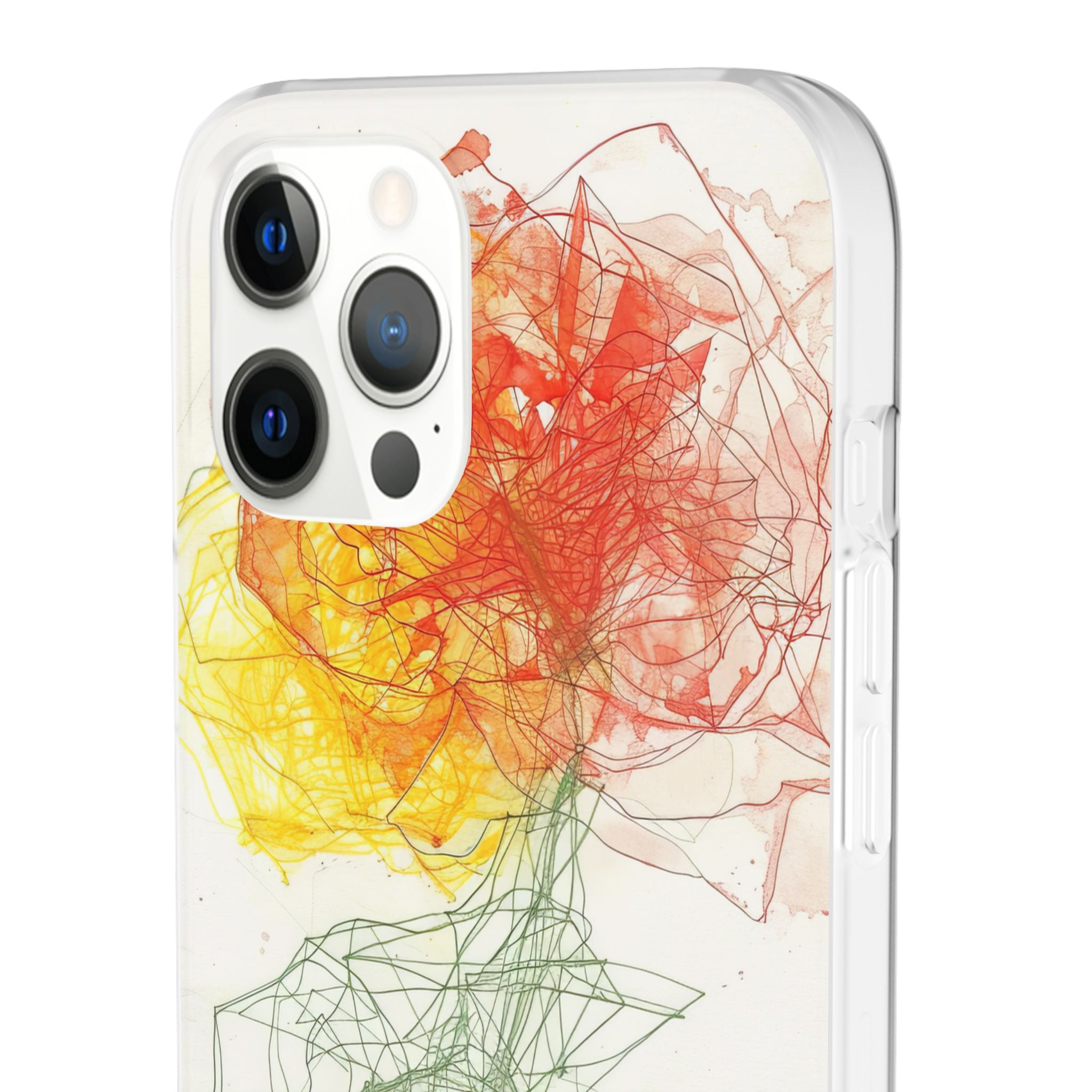 Fiery Blossom | Flexible Phone Case for iPhone