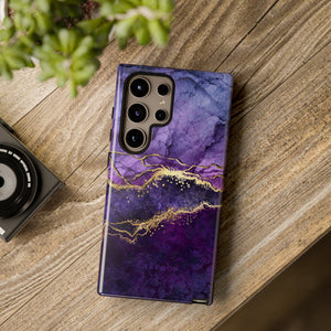 Purple Blue Marble - Protective Phone Case