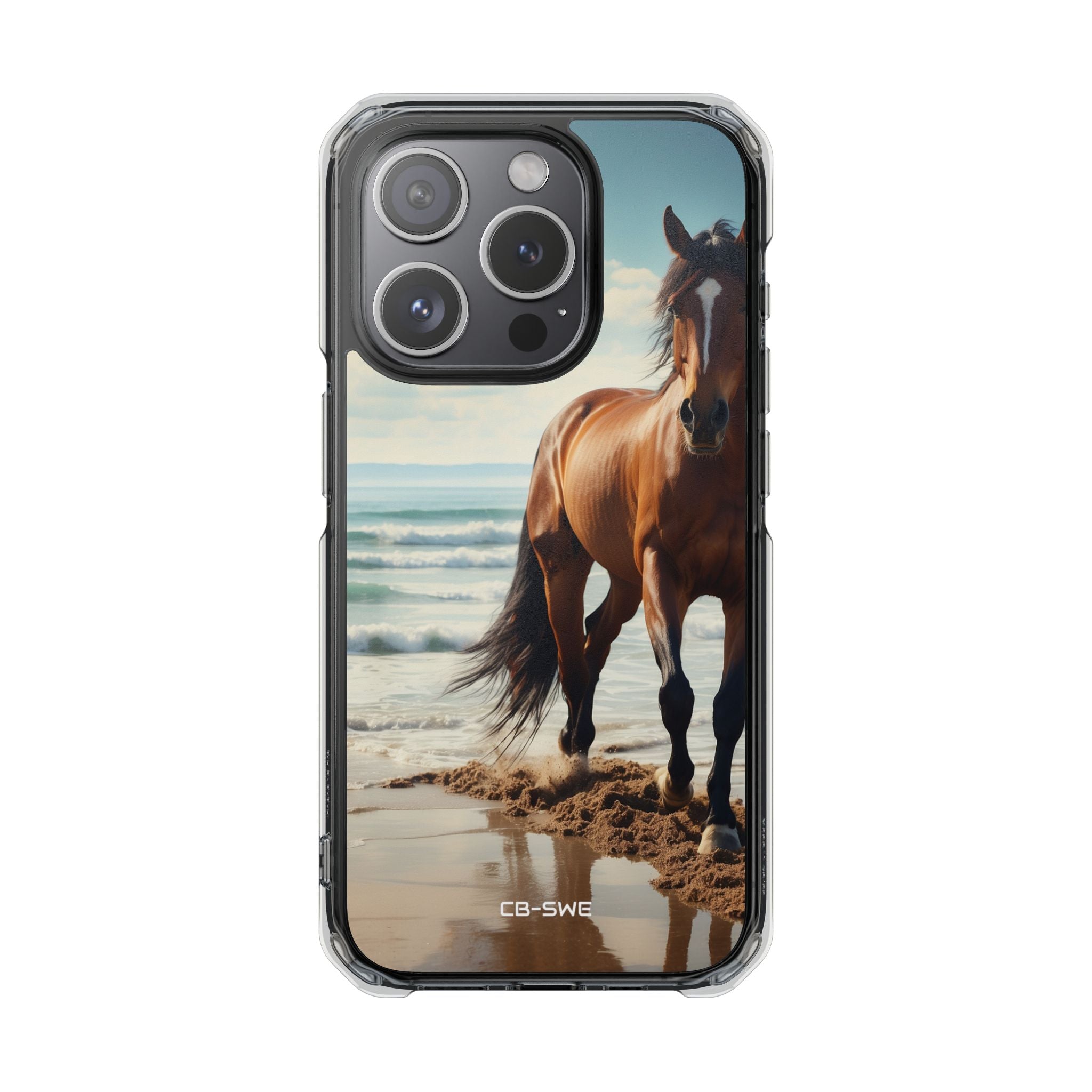 Horse Gallops Shoreline iPhone Case - Impact