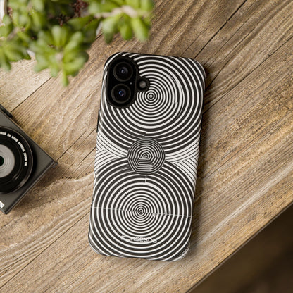 Dynamic Depth: Black and White Op-Art - for iPhone 16