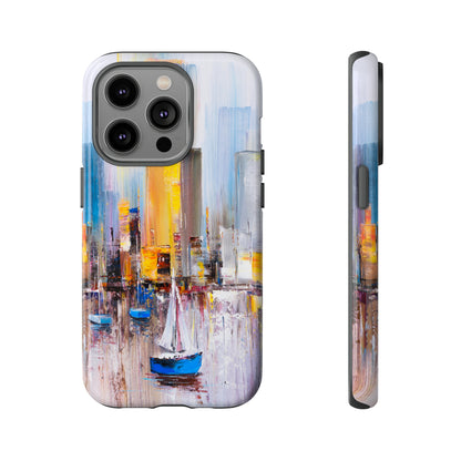 Oil Painting - Manhattan Bay - Protective Phone Case