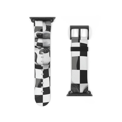 Mirrored Checkerboard Face - Watch Band