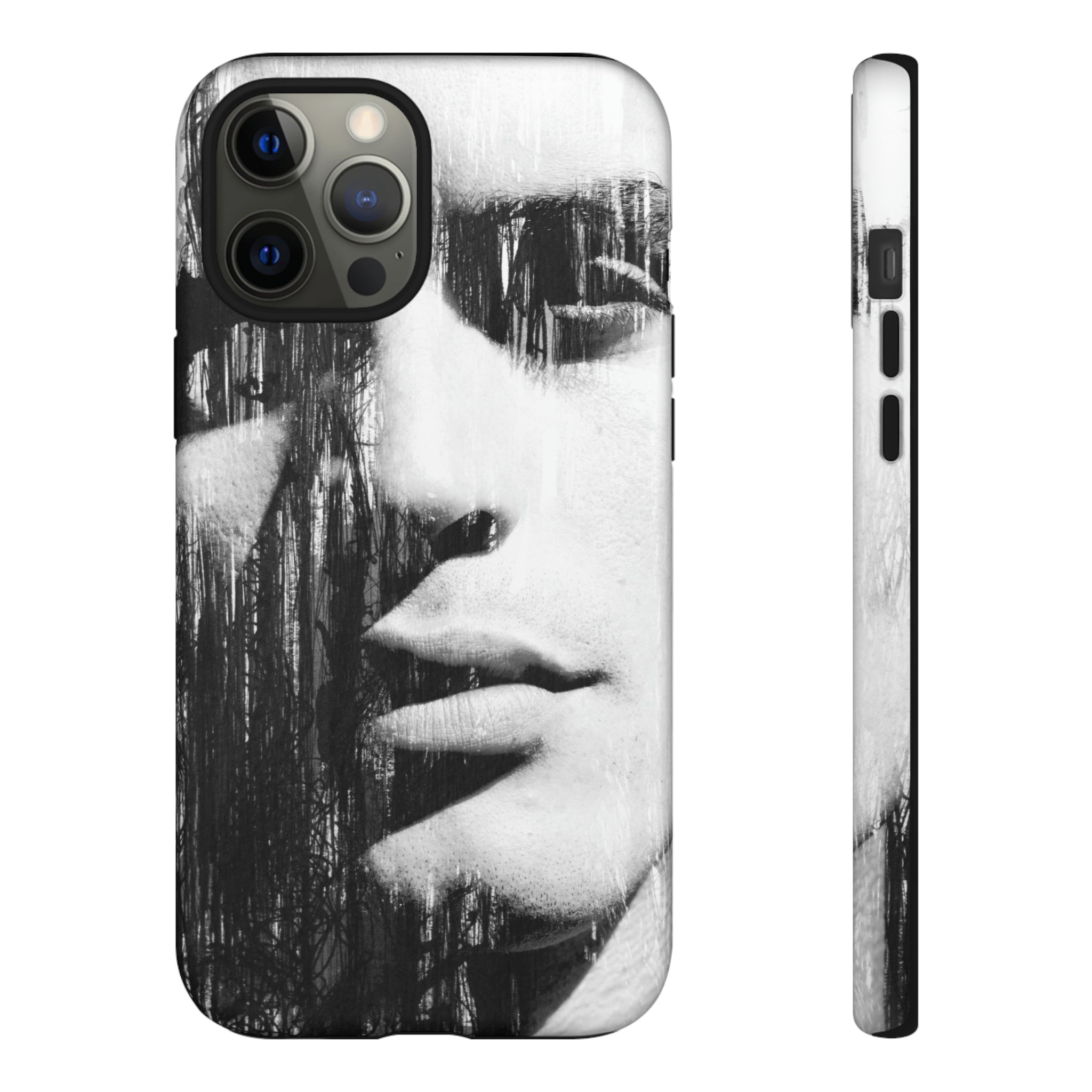 Black & White Pop Art - Protective Phone Case