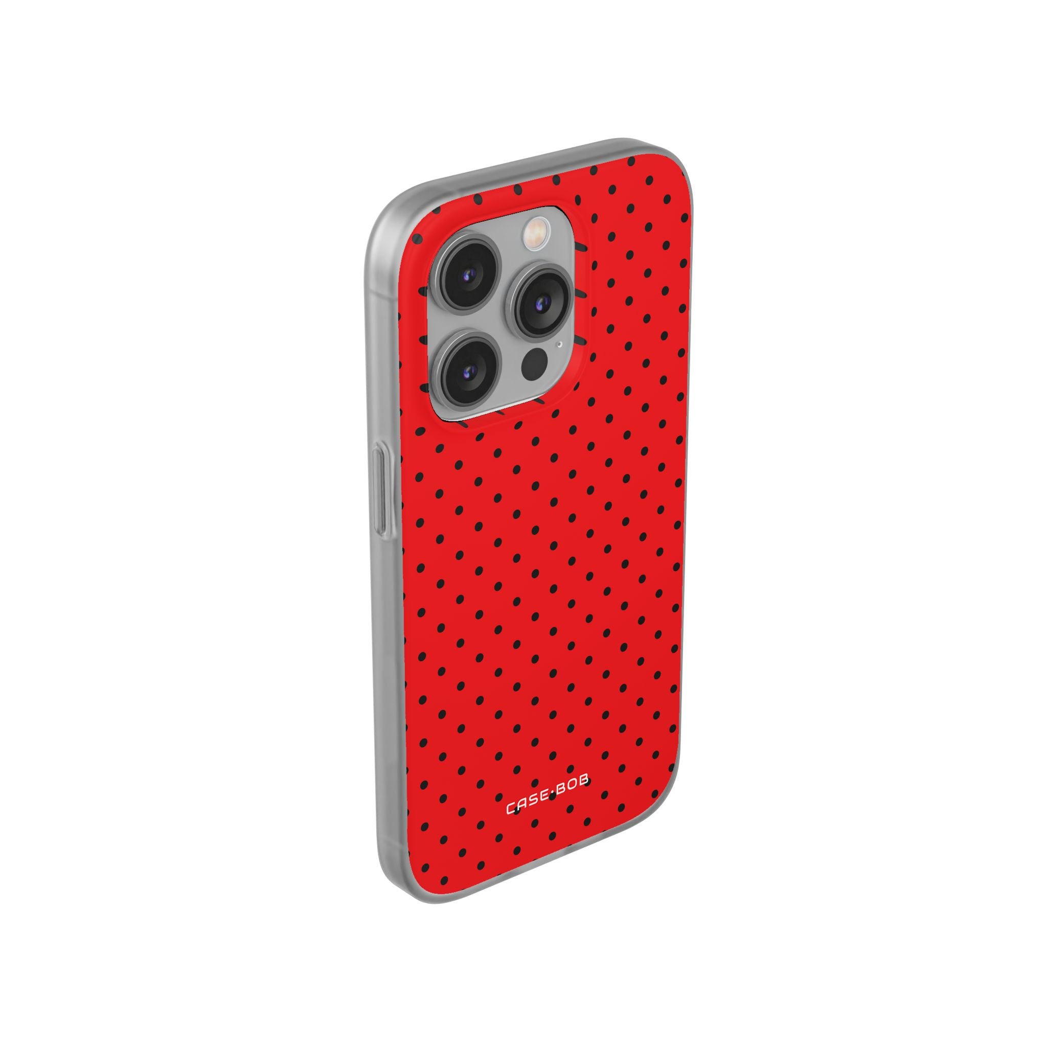 Crimson Dot Matrix iPhone 14 Pro Case - Soft