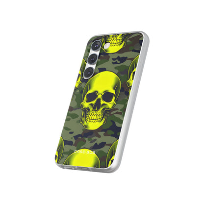 Neon Skull Camo Samsung S23 Case - Soft