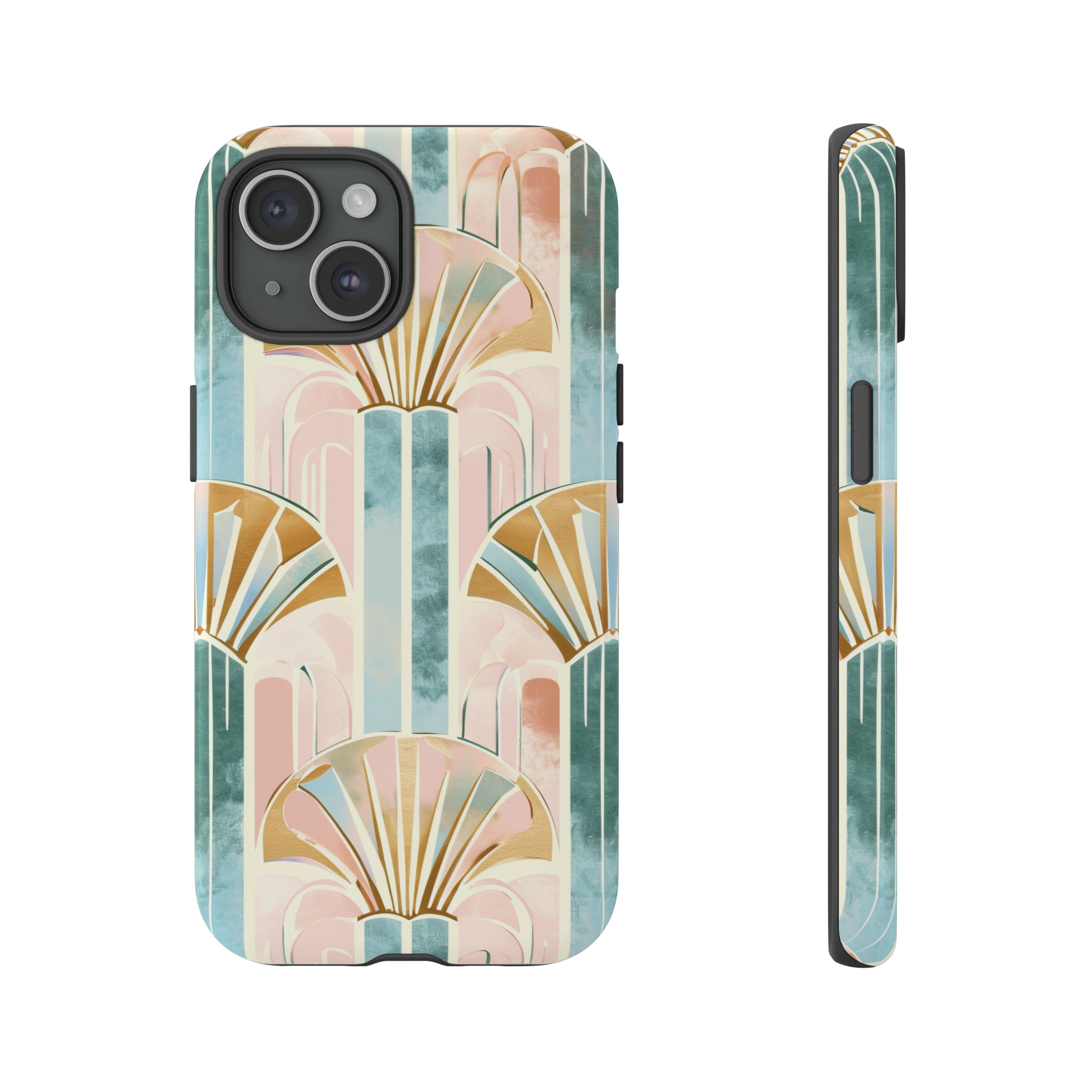 Art Deco Pastel Geometry - Protective Phone Case