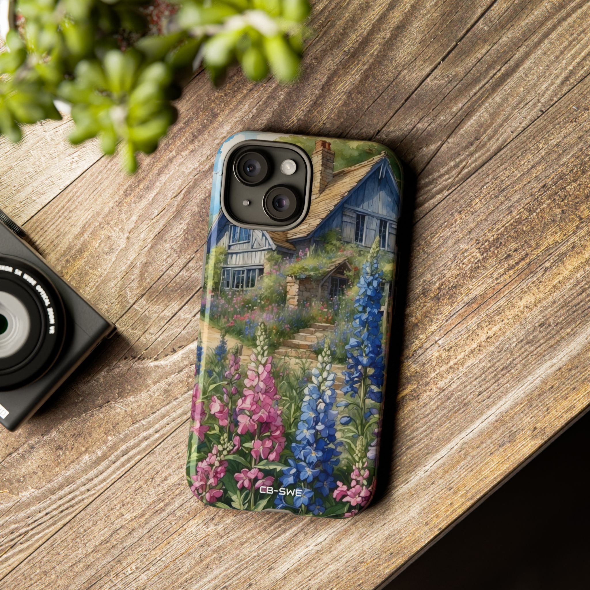 Cottage Surrounded Blossoms - iPhone Case