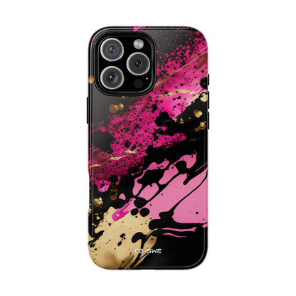 Dynamic Splatter Elegance - iPhone Case