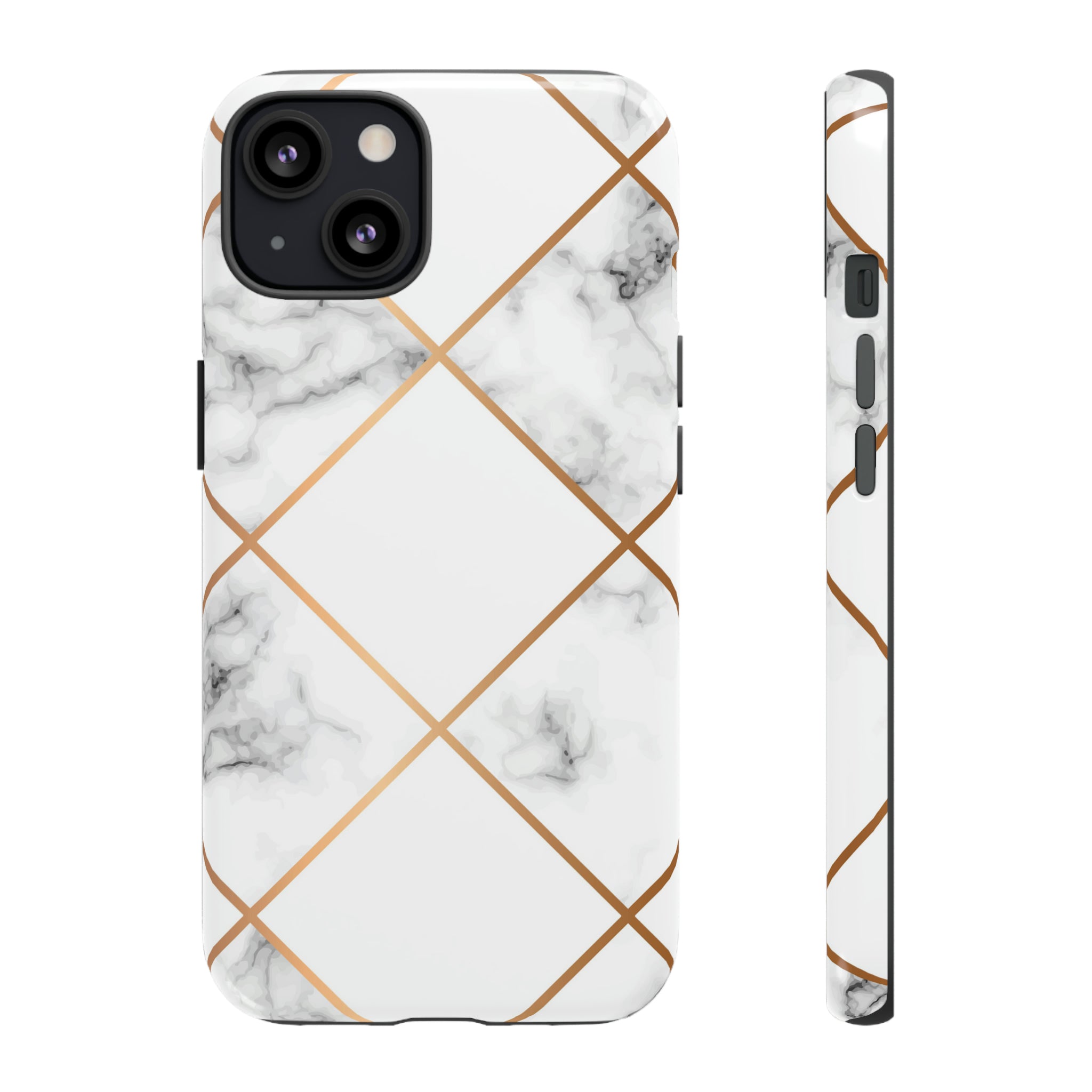 White Marble - Protective Phone Case