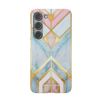 Gold Pink Art Deco - Slim Samsung S23 Phone Case