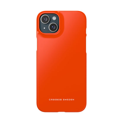 Orangerote iPhone 15 - Schlanke Handyhülle