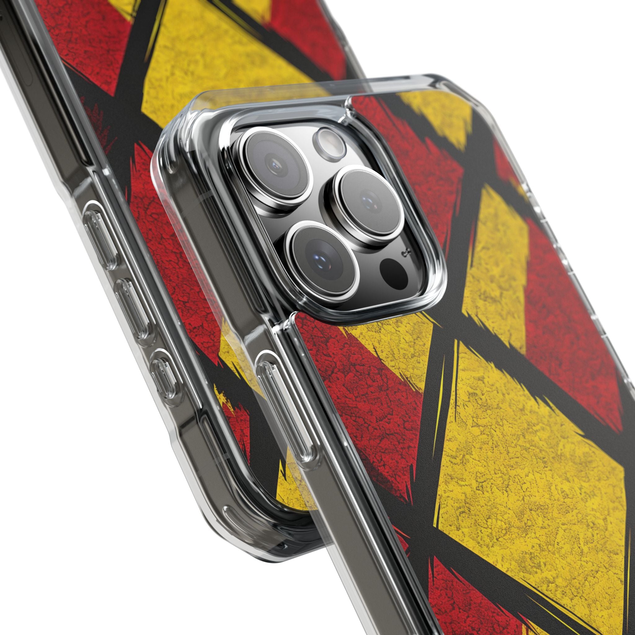 Cracked Diamond Grid iPhone 16 Pro Max - Impact
